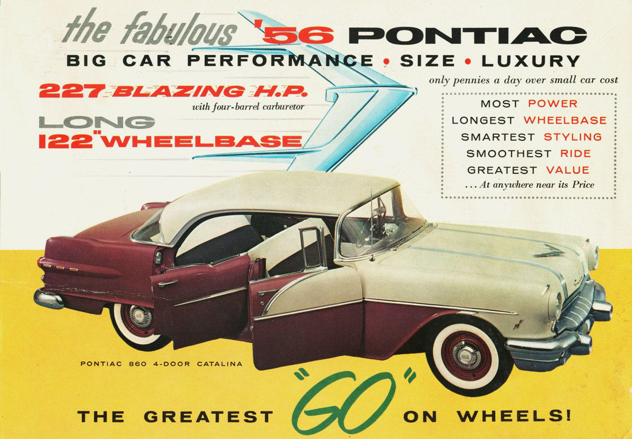 1956 Pontiac Auto Advertising